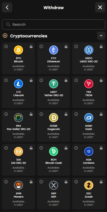 Fairspin crypto withdrawal methods